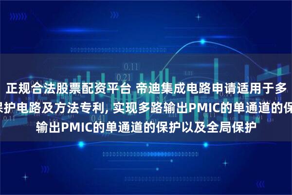 正规合法股票配资平台 帝迪集成电路申请适用于多路输出PMIC的保护电路及方法专利, 实现多路输出PMIC的单通道的保护以及全局保护