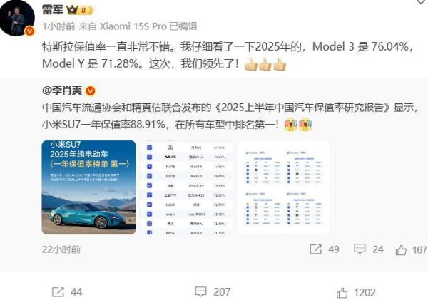 十大炒股软件最新排行 雷军高调官宣：这次我们赢了特斯拉，小米SU7卖爆了！