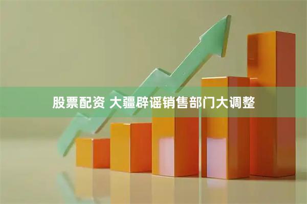 股票配资 大疆辟谣销售部门大调整